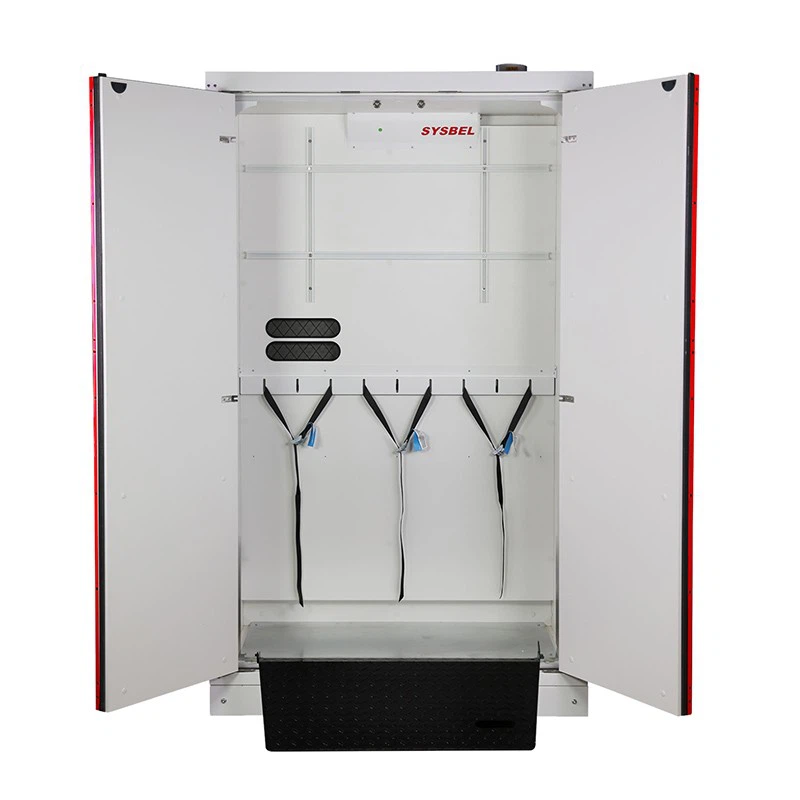 Sysbel 30-Minute Red Three-Cylinder EN 14470-2 Fire Resistant Gas Cylinder Cabinets high quality